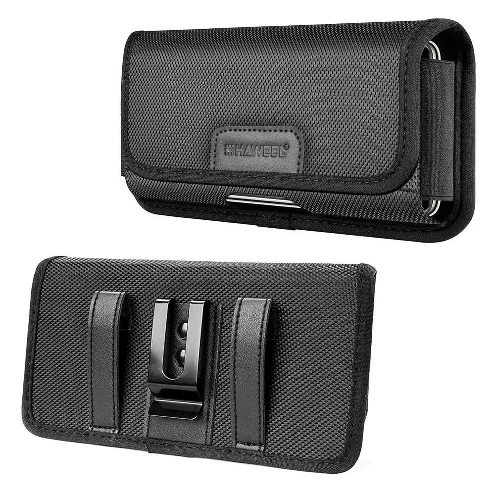 4.7-6.8inch Phone Nylon Pouch Multifunction Cell Phone Belt Clip Holster For iPhone, Samsung